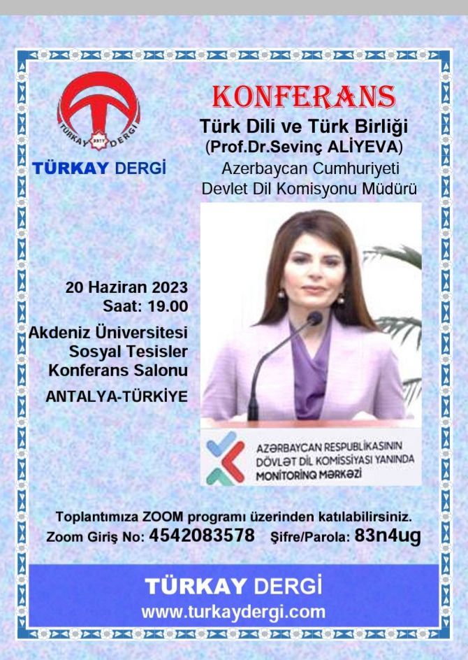 “Türk dili və türk birliyi” mövzusunda konfrans